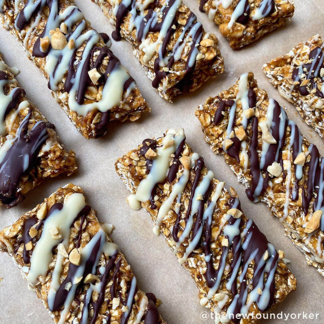 Salted Peanut Butter Granola Bars