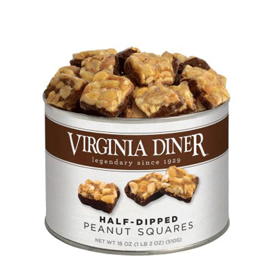 Half-Dipped Peanut Squares